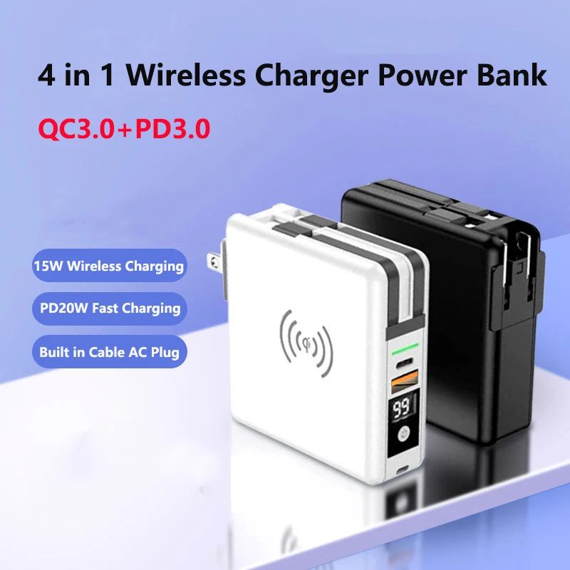 5-in-1 Wireless Power Bank 15000mAh